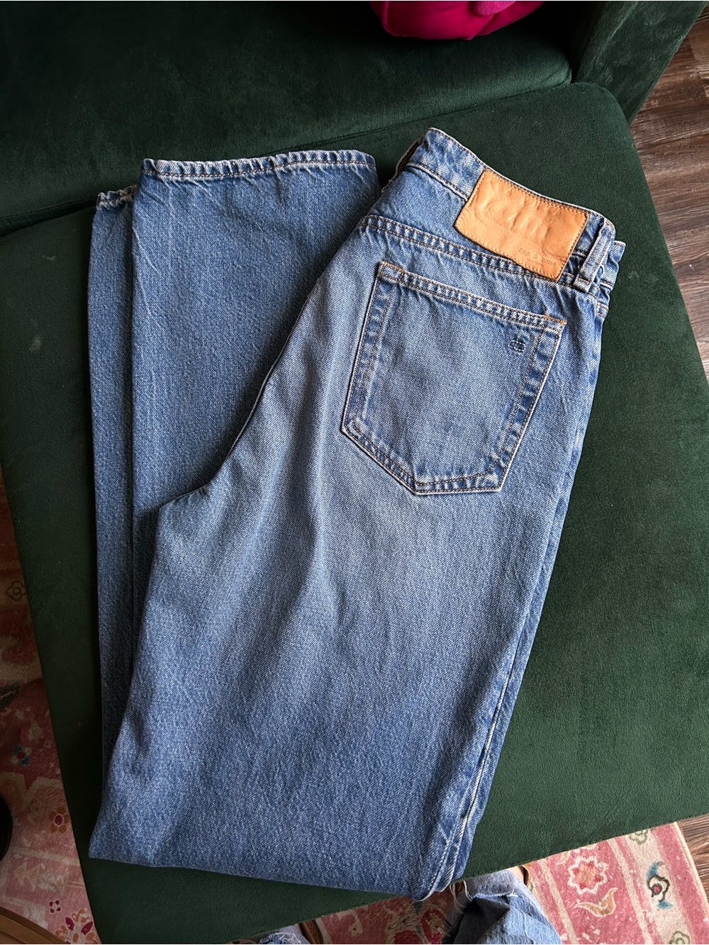 Rag & Bone high rise straight jeans